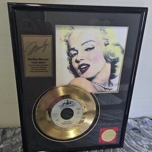 Marilyn Monroe "HEAT WAVE" 24 KT Gold Plated Record